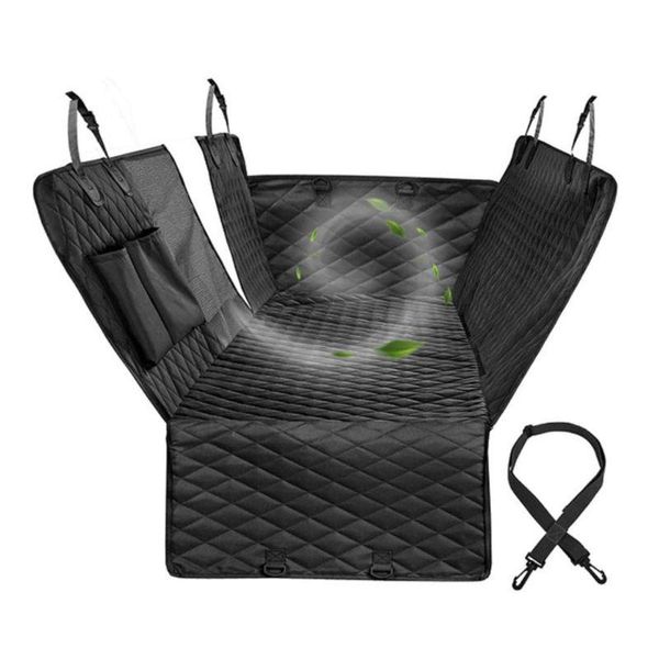 

dog car seat cover view mesh waterproof rear back seat mat hammock pet protector j6pd