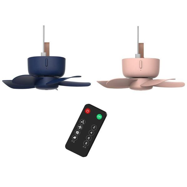 

electric fans remote control timing usb powered ceiling fan air cooler 4 speed for bed camping outdoor hanging camper tents hanger