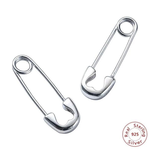 

dangle & chandelier 100% 925 silver /black creative personality paperclip shape earrings charmjewelry trend women earring sale g0586
