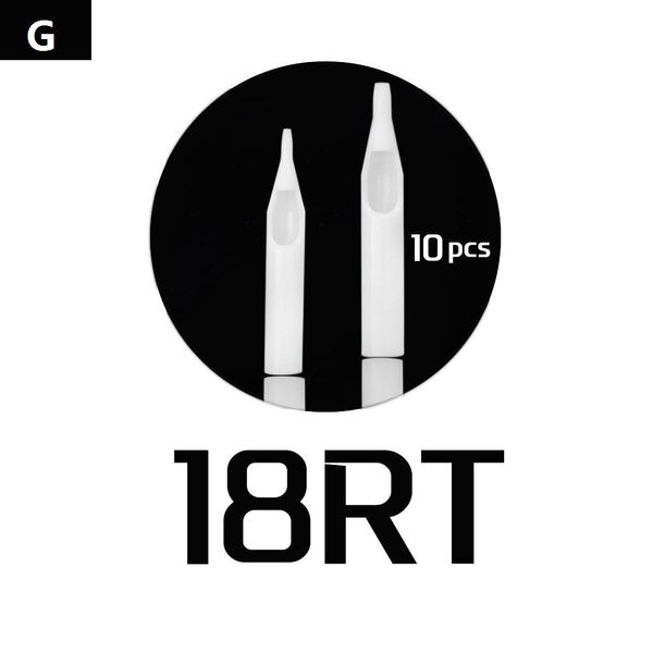 

10pcs rt sterile white disposable tattoo tips short plastic needle tips for tatoo body art supply ing