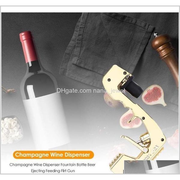 

champagne wine dispenser fountain bottle beer ejector feeding flirt gun for wedding party night club bar tool other bar products gigtd 8niwr