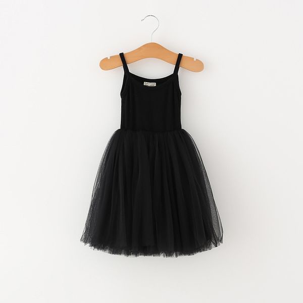 

baby girls lace tulle sling dress children suspender mesh tutu princess dresses 2019 summer boutique kids clothing, Red;yellow
