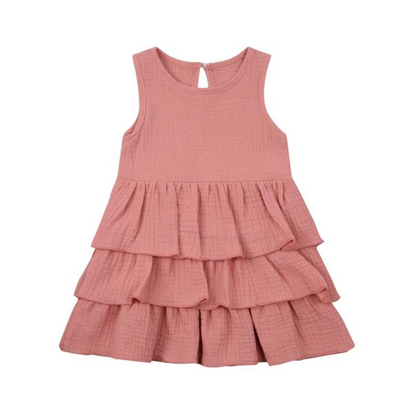 

girl's dresses children\u2021s girl pink sleeveless princess dress vintage toddler kids birthday wedding party, Red;yellow