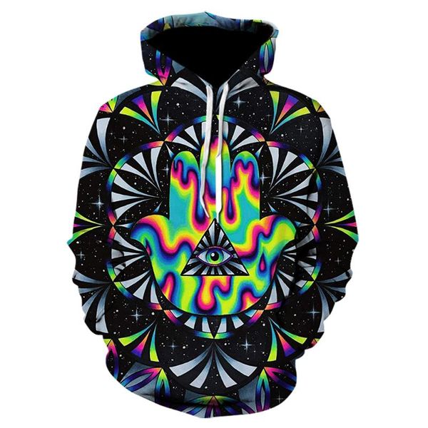 

men's hoodies & sweatshirts 2021 dizzy 3d printed sweatshirt colorful fashion hoodie autumn and winter oversized pullover, Black
