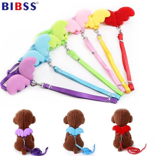 

cat collars & leads harness and leash set angel wings breathable collar harnesses vest pet traction for small medium dog puppy
