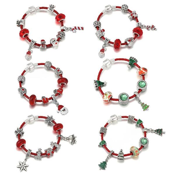 

party favor christmas diy bracelet beaded set exquisite alloy jewelry boy girl gift