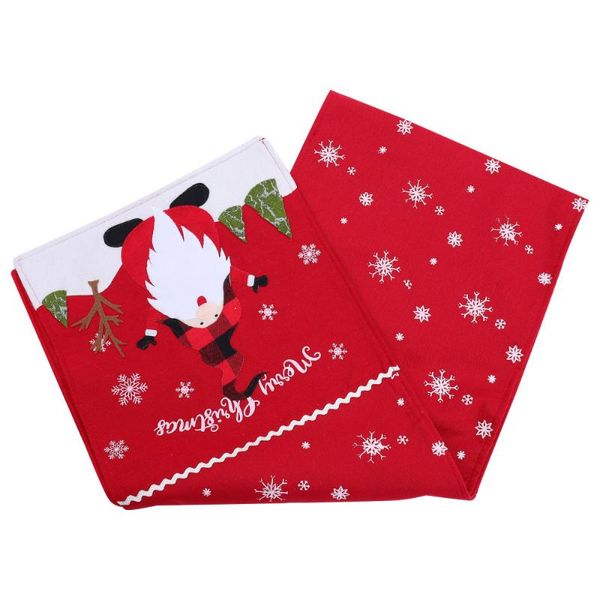 

table cloth 1pc christmas runner for party xmas decorative tablecloth red