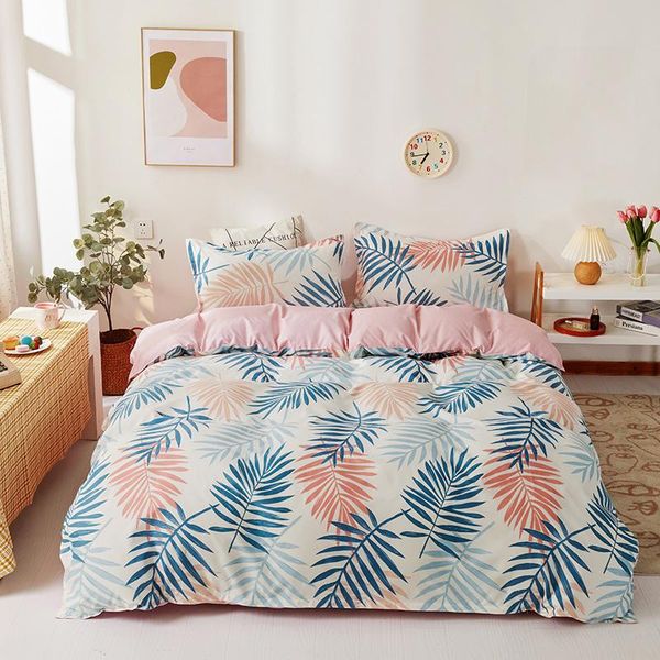 

bedding sets leaf printing arrived bed quilts cover set single full  king family size no quilt
