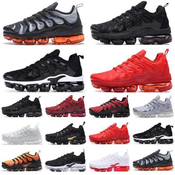 

tn plus outdoor shoes men triple black bubblegum yolk cherry all red cool grey neon olive pure platinum usa dark blue mens womens sports tra