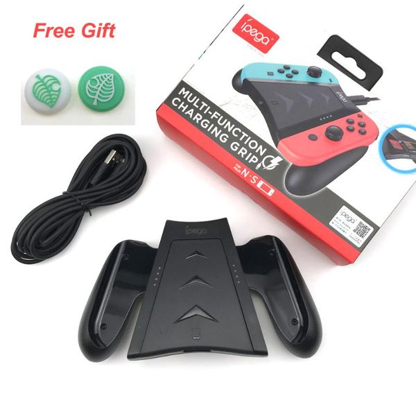 

game controllers & joysticks multi function charging grip for switch ns comfortable charger handle case charge play kit card slots