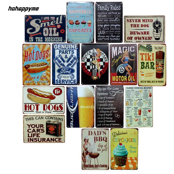 

2017 new beer retro vintage bar pub metal signs poster wall decor plaque 20*30 cm