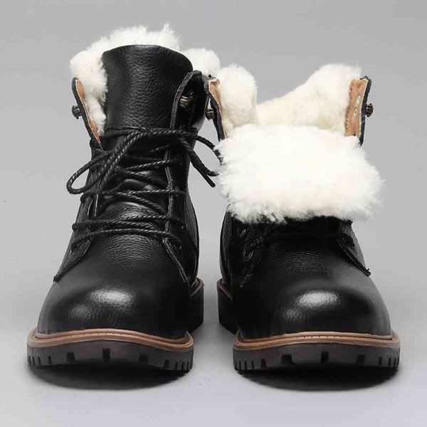

dress shoes men's natural wool winter boots, leather warm shoes, # ym1570, 36-48 epol, Black