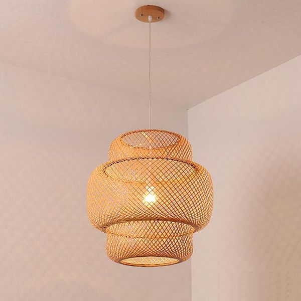 

modern bamboo chandelier hand woven lamp art dining room lantern chandelier bedroom room restaurant lighting