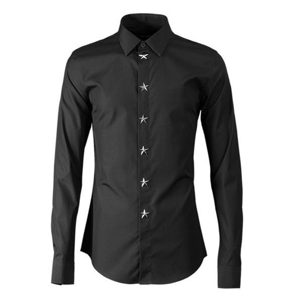 

2021 new -4xl 4colors quality cotton shirt men brand italy style long sleeve spring and summer black shirts male casual overhemd 03y8, White