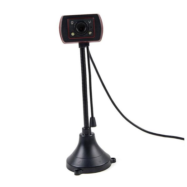 

webcams usb 2.0 webcam with mic 480p 4 leds light driver-web camera