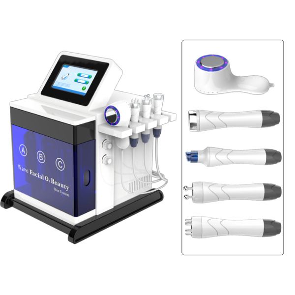 Neuankömmling 5 in1 Hydra Wasser Dermabrasion SPA Hautsystem Sauerstoff Wasser Derma Brasion Vakuum Gesichtsreinigung Diamant Hydrafaccial Maschine