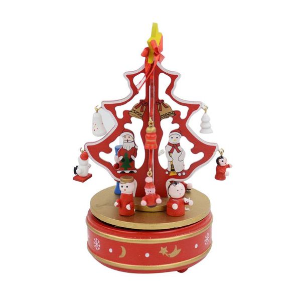

party decoration music box christmas tree handmade wood gift