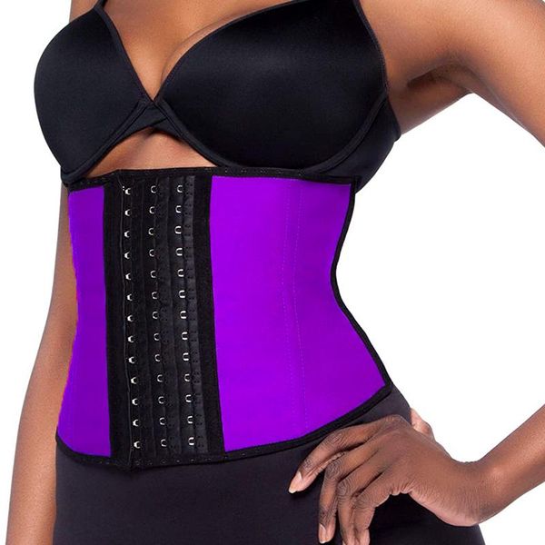 

women's shapers plus size waist trainer slimming body shaper women rubber latex shapewear girdles torso faja modeling belt corset busti, Black;white