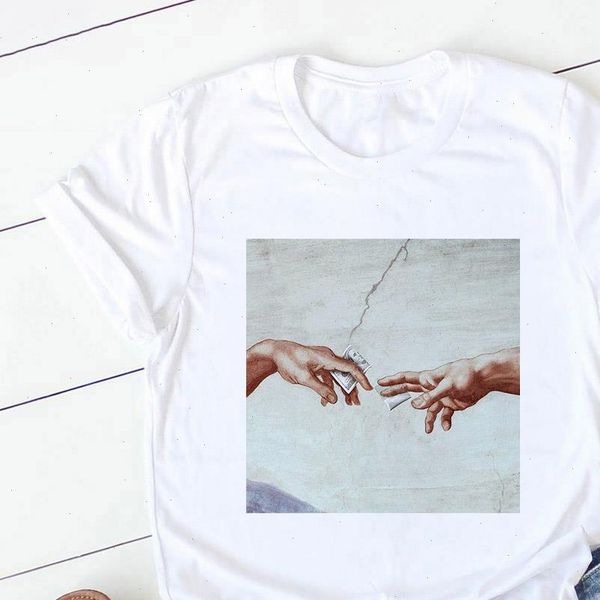 

womens t shirt printed letter t shirt 2021 tees casual white short sleeved basic o neck summer clothing drop shipping