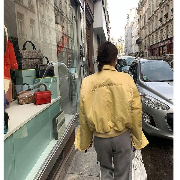 

women's jackets 2021 autumn short baseball khaki zipper pockets jakets casual loose basic jacket veste bomber coat female outwear, Black;brown