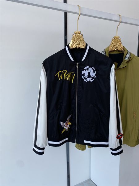

2021 mens embroidery baseball jacket streetwear sanskrit letter jacket spring harajuku loose bomber jacket coat couple uniform outwear ch, Black;brown