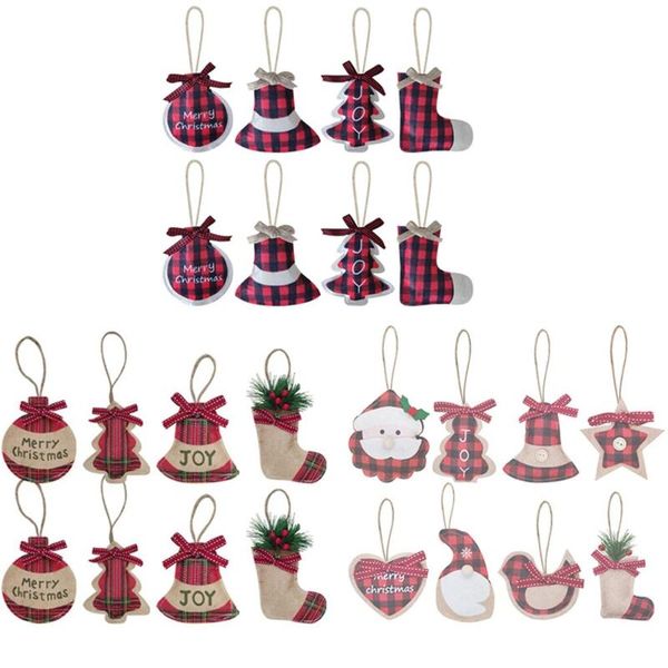 

christmas decorations 8pcs/set xmas pendants year diy tree hanging decoration oranment