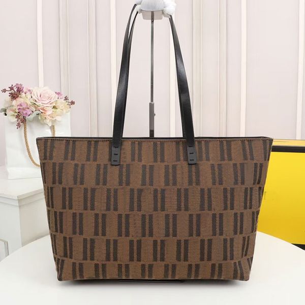 

lady shopping bag large capacity package tote bag fashion full letter canvas zipper women bags handbag