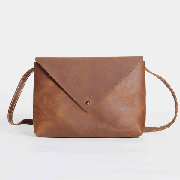 

mini messenger bag women's small pure leather leisure men's mobile phone single shoulder
