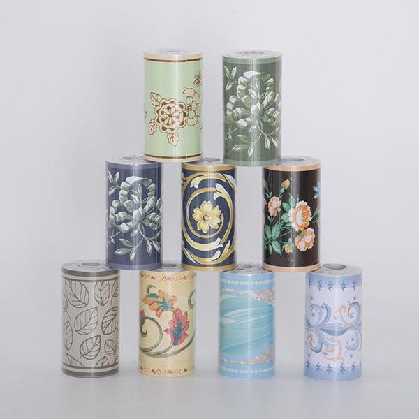 

wallpapers 10m waterproof self-adhesive waistline wall sticker baseboard home decor for bathroom kitchen room diy decorative