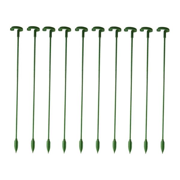 

planters & pots 10pcs plant support stand flowers ring metal stakes bonsai backyard garden tool