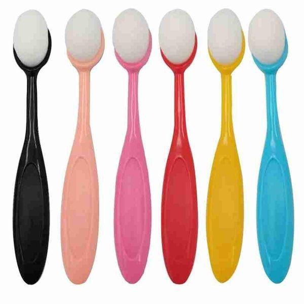

eyelash curler foundation makeup brush toothbrush shape bb cream painting brushes oval cleans dirt tool make up cosmetics
