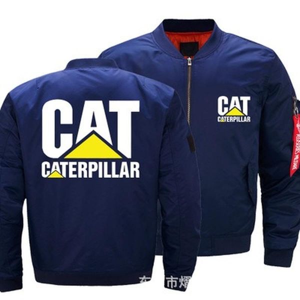 

men's jackets autumn winter flight jacket cat coat mens womens warm casual zipper baseball, Black;brown