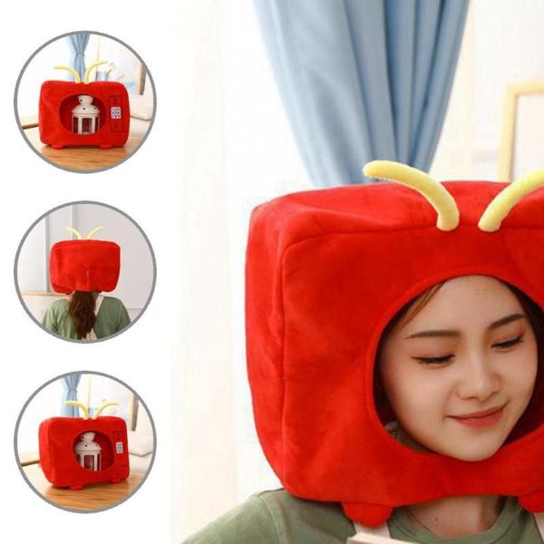 

party hats fashionable television shaped doll headgear costume trendy breathable