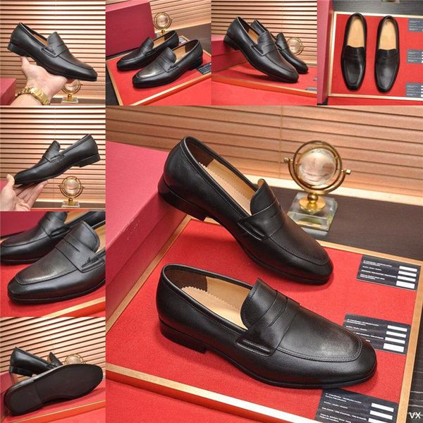 

q4 genuine leather slip on flats men loafers casual dress shoes mocassin homme mocasines hombre man moccasins mens driving shoes 11, Black