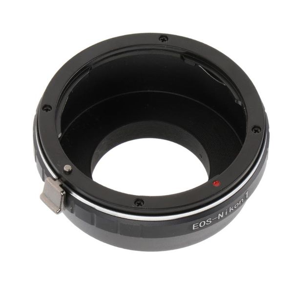 

lens adapters & mounts aluminum alloy adapter ring for ef ef-s to camera body 1 v1 j1 cameras (black)