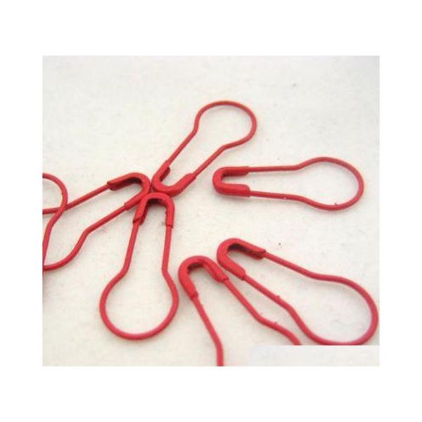 

1000 pcs red color coilless bulb pear shape safety pin for diy craft stitch jllywz home003, Silver