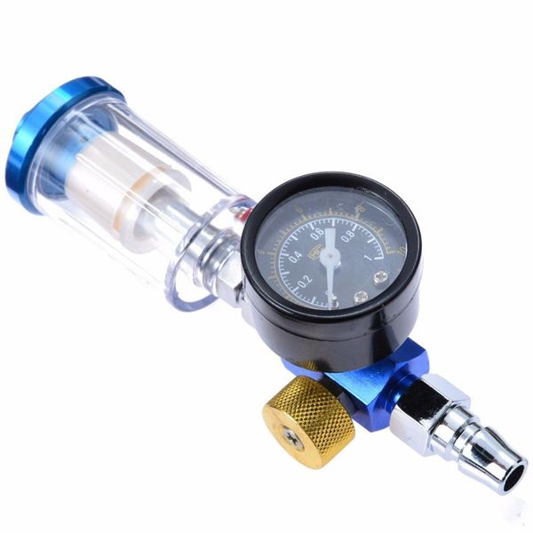 

spray gun air regulator gauge + in-line water trap filter tool + jp/eu/us adapter pneumatic spray gun accessories