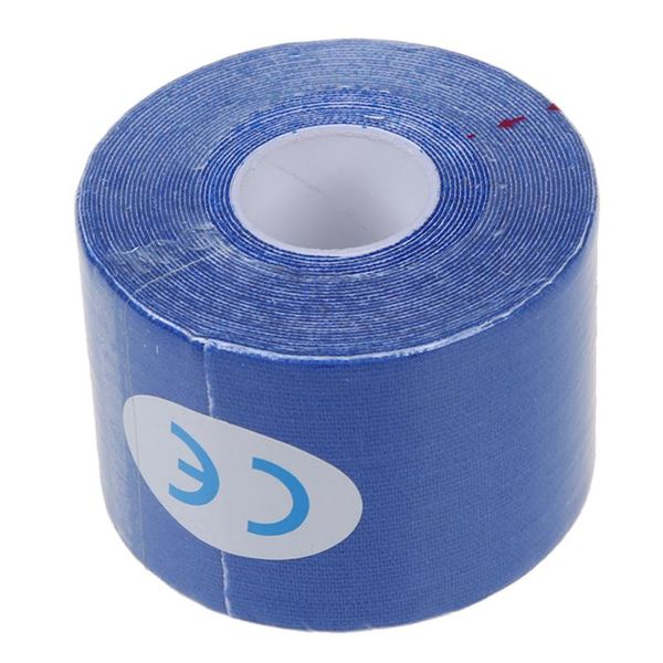 

elbow & knee pads 1 roll sports kinesiology muscles care fitness athletic health tape 5m * 5cm, Black;gray