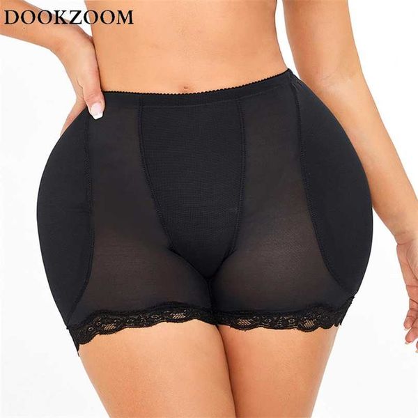 Büyük Spong Karın Kontrol Külot Mide Kalça Pad Firma Kontrol Shapewear Vücut Şekillendirici Popo Kaldırıcılarda Bodysuit Booty Butt Enhancer 211116