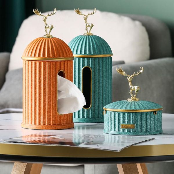 

tissue boxes & napkins nordic luxury creative modern resin organizer living room napkin boite a rangement home garden db60zj