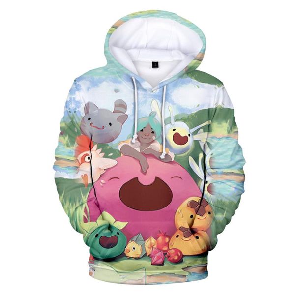 

men's hoodies & sweatshirts slime rancher house hoodie 3d sweatshirt women tracksuit harajuku streetwear simulation game clothes plus, Black