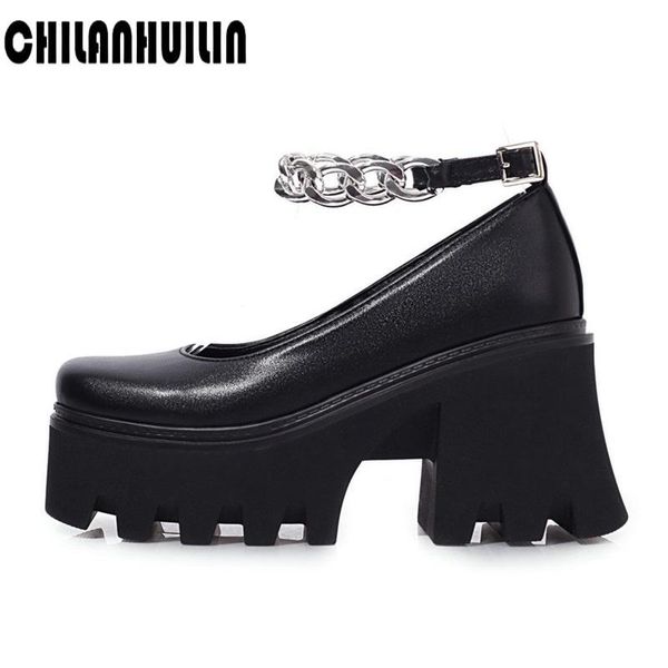 

dress shoes lolita woman japanese style mary jane women vintage girls high heel platform pumps college student big size, Black