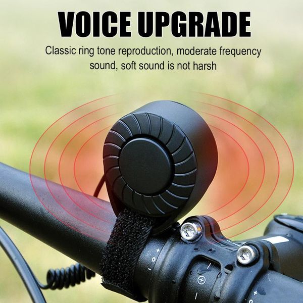 

bike horns bicycle electronic horn usb charging adjustable voice bell for mtb road alarm outdoor riding cycling accessories