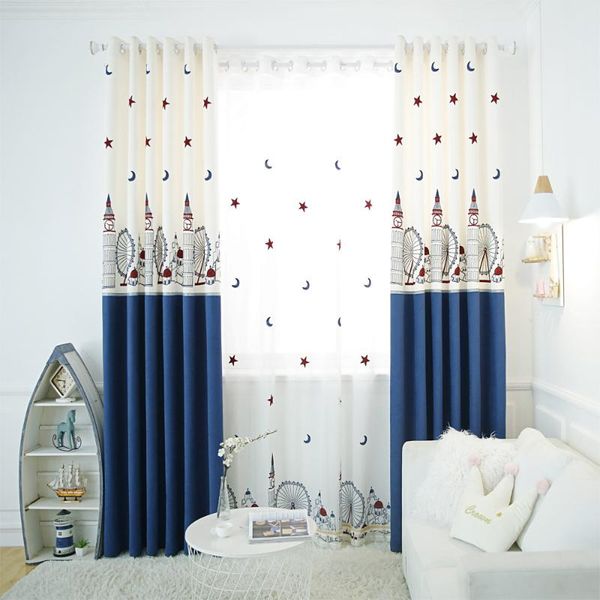 

modern window tulle curtains for living room bedroom organza voile curtains l decoration blue sheer shading