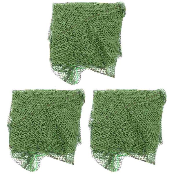 

fishing accessories 3pcs mesh drawstring bag fish storage supplies (random color)