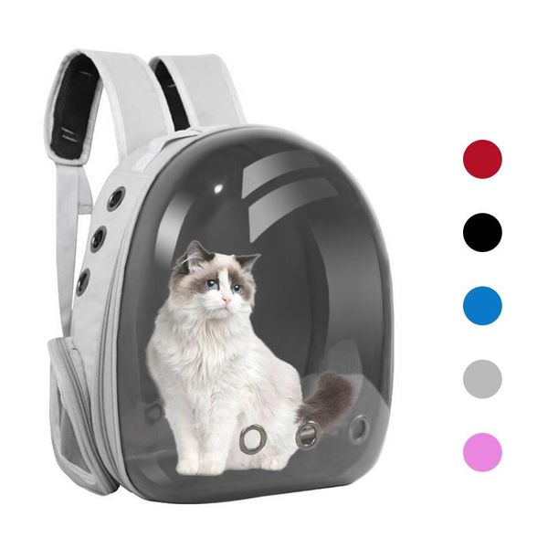 

cat carriers,crates & houses breathable carrier bags pets puppy kitten backpack transparent travel space cage pet transport bag carr