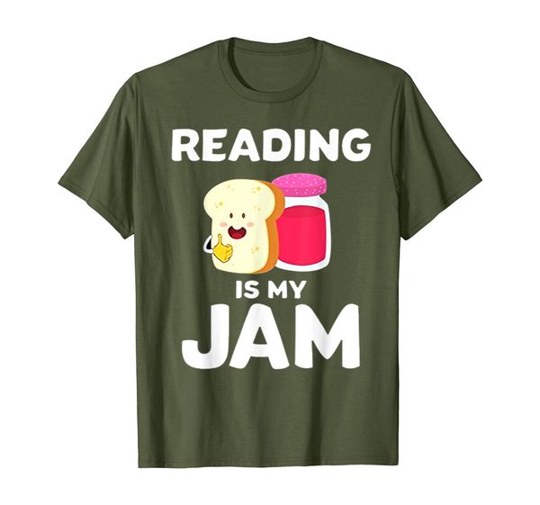 

reading is my jam perfect gift idea book lovers gift t-shirt, White;black