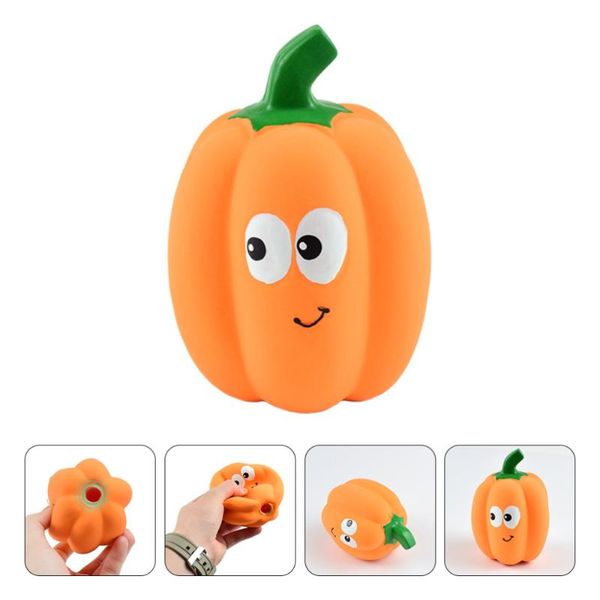 

cat toys 1pc pumpkin shaped sound squeaker pet training latex