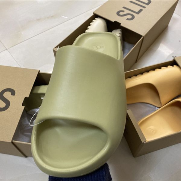 

yeesy boost slide bone black green slippers white khaki men women indoor outdoor sandal basketball shoes football size 35-47 ak3v ak3v