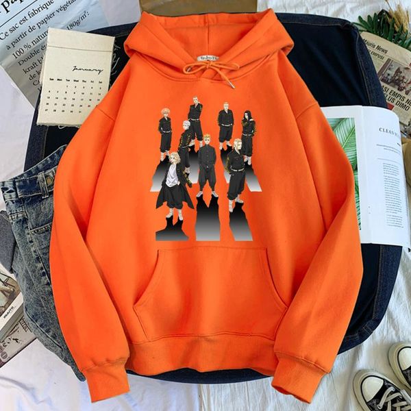 

men's hoodies & sweatshirts 2021 tokyo revengers anime print sweatshirt male autumn casual for mens fashion hip hop tracksuits oversize, Black